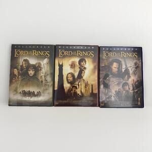 Lord of the Rings Trilogy DVD Lot Fellowship Two Towers Return King